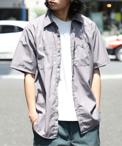 RED KAP(レッドキャップ)の「【RED KAP】4.25ワークシャツ半袖ストライプ RDKP-S0020(シャツ/ブラウス・メンズ・グレー系その他2/グレー系1/ホワイト系1/ネイビー系1/ブルー系その他2/ブルー系その他3/ブルー系その他/ホワイト系その他2・M/XL/L/S)」の22枚目の写真