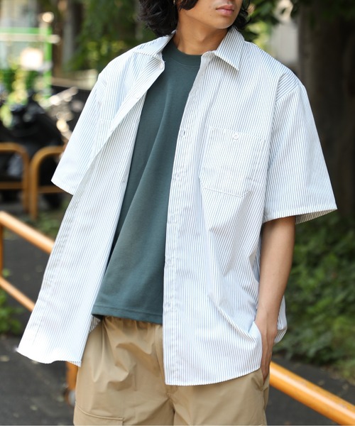 RED KAP(レッドキャップ)の「【RED KAP】4.25ワークシャツ半袖ストライプ RDKP-S0020(シャツ/ブラウス・メンズ・グレー系その他2/グレー系1/ホワイト系1/ネイビー系1/ブルー系その他2/ブルー系その他3/ブルー系その他/ホワイト系その他2・M/XL/L/S)」の9枚目の写真