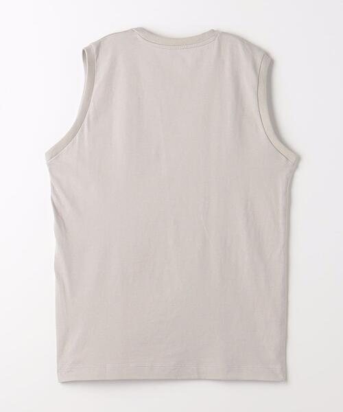 green label relaxing（グリーンレーベルリラクシング）の「ドライコットン ノースリーブ Tシャツ -吸水速乾-（タンクトップ・メンズ・ブラック/ホワイト/ライトグレー・M/L/XL/XXL/S）」の17枚目の写真