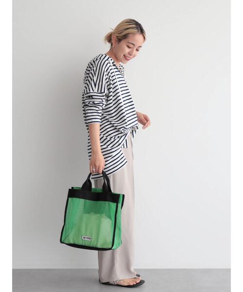 OUTDOOR PRODUCTS（アウトドアプロダクツ）の「OUTDOOR PRODUCTS トートバッグ（トートバッグ・レディース・アイボリー/ブラック/グリーン・FREE）」の16枚目の写真