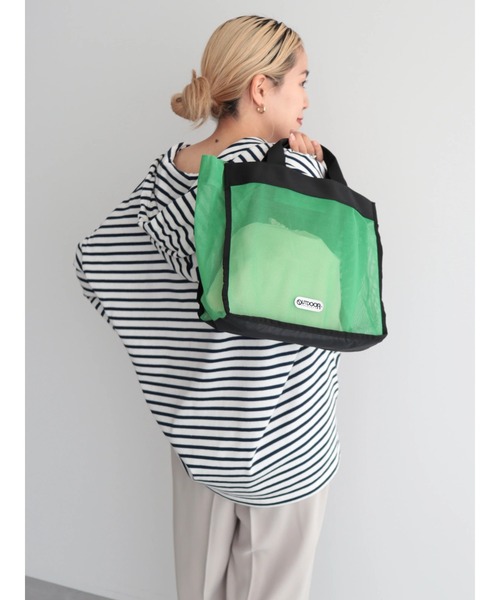 OUTDOOR PRODUCTS（アウトドアプロダクツ）の「OUTDOOR PRODUCTS トートバッグ（トートバッグ・レディース・アイボリー/ブラック/グリーン・FREE）」の12枚目の写真