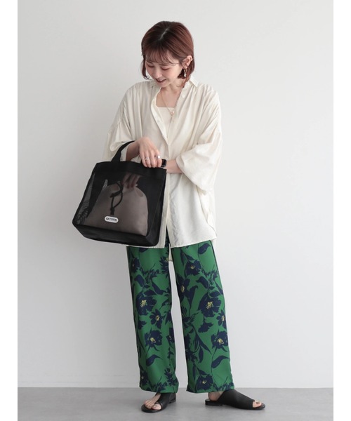 OUTDOOR PRODUCTS（アウトドアプロダクツ）の「OUTDOOR PRODUCTS トートバッグ（トートバッグ・レディース・アイボリー/ブラック/グリーン・FREE）」の7枚目の写真