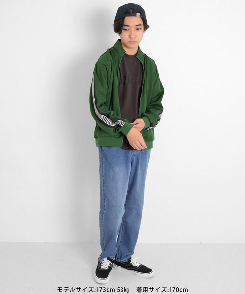 GLAZOS（グラソス）の「ジャージ・サイドライントラックジャケット【セットアップ対応】（ジャージ・キッズ・グリーン/ブラック/ブルー・140cm/150cm/160cm/170cm）」の12枚目の写真