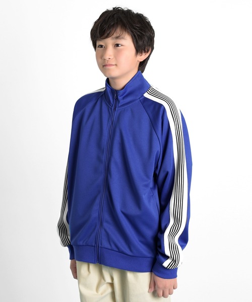 GLAZOS（グラソス）の「ジャージ・サイドライントラックジャケット【セットアップ対応】（ジャージ・キッズ・グリーン/ブラック/ブルー・140cm/150cm/160cm/170cm）」の15枚目の写真