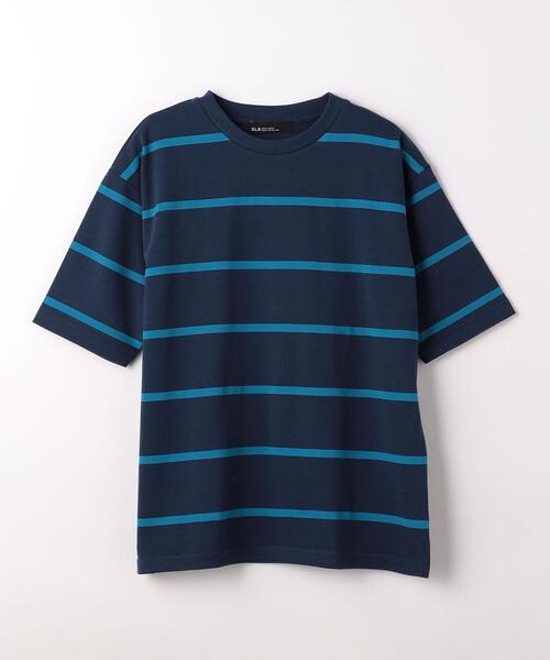 green label relaxing(グリーンレーベルリラクシング)の「FINE ボーダー クルーネック Tシャツ(Tシャツ/カットソー・メンズ・オフホワイト/ネイビー・XL/M/S/L)」の10枚目の写真