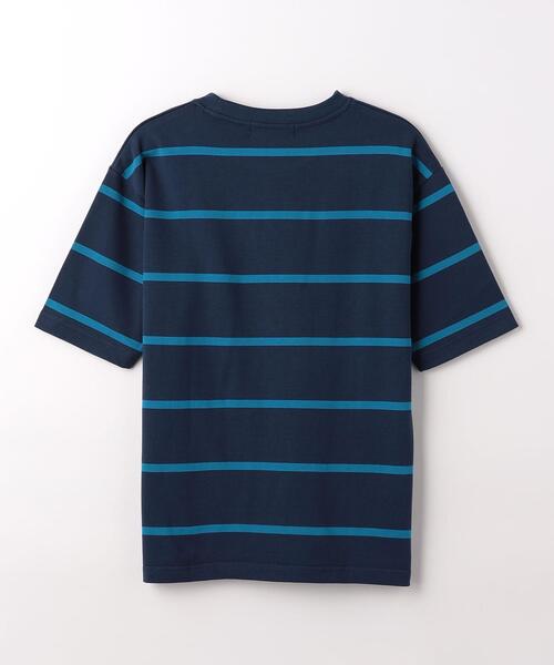 green label relaxing(グリーンレーベルリラクシング)の「FINE ボーダー クルーネック Tシャツ(Tシャツ/カットソー・メンズ・オフホワイト/ネイビー・XL/M/S/L)」の11枚目の写真