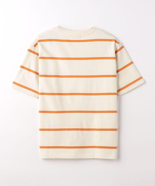 green label relaxing(グリーンレーベルリラクシング)の「FINE ボーダー クルーネック Tシャツ(Tシャツ/カットソー・メンズ・オフホワイト/ネイビー・XL/M/S/L)」の19枚目の写真