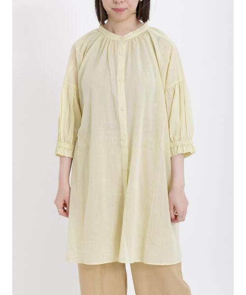 sm2rhythm（サマンサモスモスリズム）の「前後2wayチュニックブラウス（チュニック・レディース・グレー/ブルー/イエロー・F）」の4枚目の写真