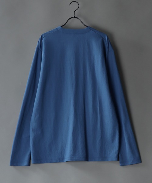 SITRY(シトリー)の「Cool touch fabric loose silhouette Cardigan/接触冷感 ルーズシルエット カーディガン/カーデ(カーディガン/ボレロ・メンズ・ブルー/チャコールグレー/カーキ/ブラック・M/L/LL)」の10枚目の写真