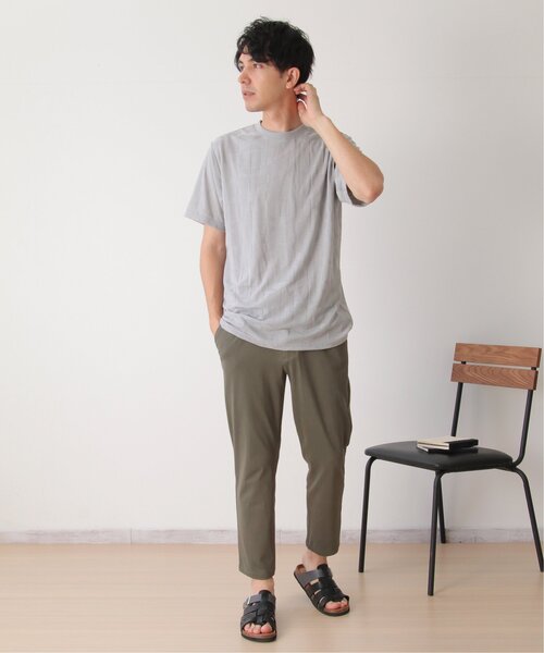 ikka(イッカ)の「リンクスジャガードジオメTシャツ(Tシャツ/カットソー・メンズ・グレー/ネイビー/ホワイト・M/L/XL)」の16枚目の写真