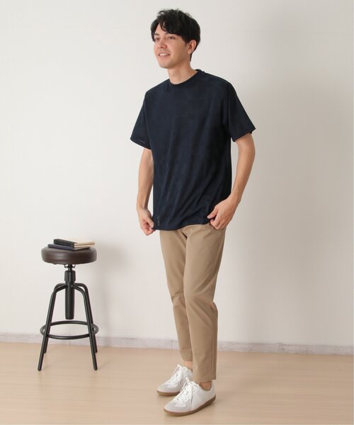 ikka(イッカ)の「リンクスジャガードジオメTシャツ(Tシャツ/カットソー・メンズ・グレー/ネイビー/ホワイト・M/L/XL)」の20枚目の写真