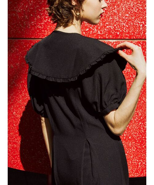 jouetie（ジュエティ）の「BIGカラータックワンピース（ワンピース・レディース・ブラック/パープル/ブラウン・MEDIUM）」の9枚目の写真