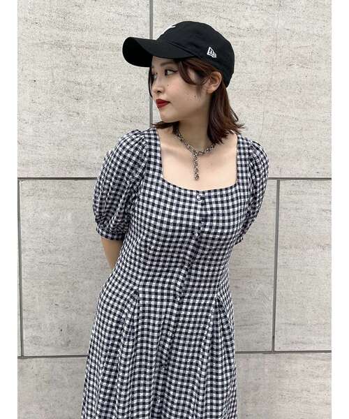 jouetie（ジュエティ）の「BIGカラータックワンピース（ワンピース・レディース・ブラック/パープル/ブラウン・MEDIUM）」の5枚目の写真