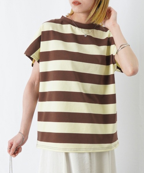 【美品】LUCA ボーダーフレンチカットソー LUCA / LADY LUCK LUCA | . ボーダーフレンチカットソー