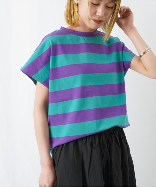 【美品】LUCA ボーダーフレンチカットソー LUCA / LADY LUCK LUCA | . ボーダーフレンチカットソー