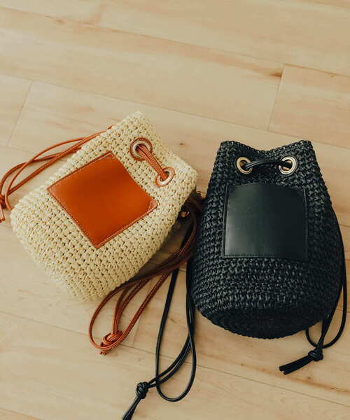 SENSE OF PLACE by URBAN RESEARCH（センスオブプレイスバイアーバンリサーチ）の「ペーパーショルダーバッグ（ショルダーバッグ・レディース・ブラック/ベージュ・ONE）」の17枚目の写真