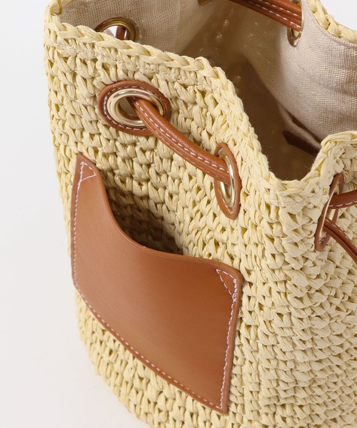 SENSE OF PLACE by URBAN RESEARCH（センスオブプレイスバイアーバンリサーチ）の「ペーパーショルダーバッグ（ショルダーバッグ・レディース・ブラック/ベージュ・ONE）」の8枚目の写真