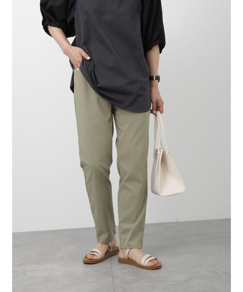 Samansa Mos2 blue(サマンサモスモスブルー)の「【接触冷感】スーパーストレッチパンツ(その他パンツ・レディース・ベージュ/ブラック/カーキ・L/M)」の11枚目の写真