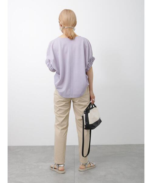 Samansa Mos2 blue(サマンサモスモスブルー)の「【接触冷感】スーパーストレッチパンツ(その他パンツ・レディース・ベージュ/ブラック/カーキ・L/M)」の13枚目の写真