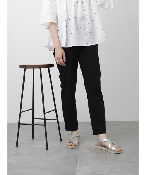 Samansa Mos2 blue(サマンサモスモスブルー)の「【接触冷感】スーパーストレッチパンツ(その他パンツ・レディース・ベージュ/ブラック/カーキ・L/M)」の19枚目の写真