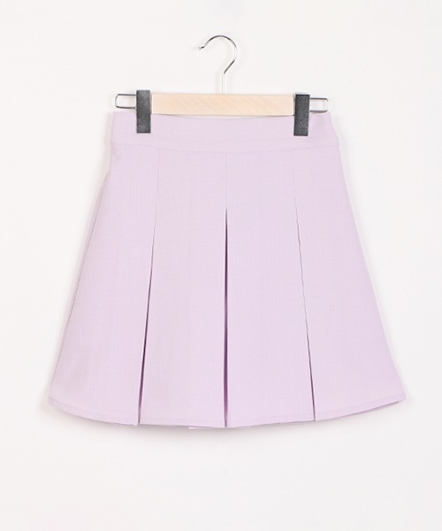 LOVETOXIC（ラブトキシック）の「ツイードボックスプリーツスカパン（スカート・キッズ・ブラック/ラベンダー・S/M/L）」の3枚目の写真