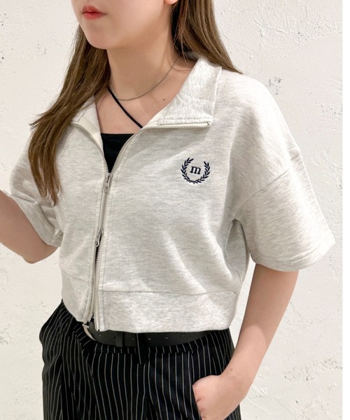 apres jour mignon(アプレジュールミニョン)の「クロップドWZIP【ZOZOTOWN限定アイテム】【SETUP着用可能】(カーディガン/ボレロ・レディース・ナチュラル/ブルー/ネイビー・フリー/X-LARGE)」の2枚目の写真