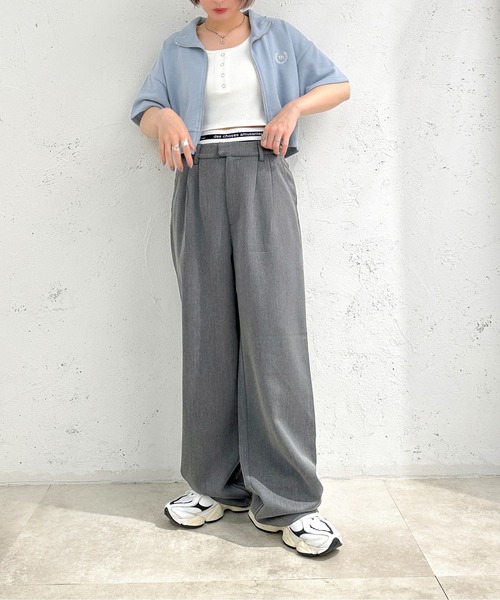 apres jour mignon(アプレジュールミニョン)の「クロップドWZIP【ZOZOTOWN限定アイテム】【SETUP着用可能】(カーディガン/ボレロ・レディース・ナチュラル/ブルー/ネイビー・フリー/X-LARGE)」の22枚目の写真