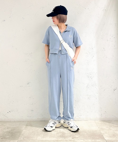 apres jour mignon(アプレジュールミニョン)の「クロップドWZIP【ZOZOTOWN限定アイテム】【SETUP着用可能】(カーディガン/ボレロ・レディース・ナチュラル/ブルー/ネイビー・フリー/X-LARGE)」の5枚目の写真