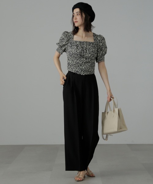 FREE'S MART（フリーズマート）の「◆ウール混ベレー（ハンチング/ベレー帽・レディース・グレー/ブラック・ﾌﾘ-）」の7枚目の写真