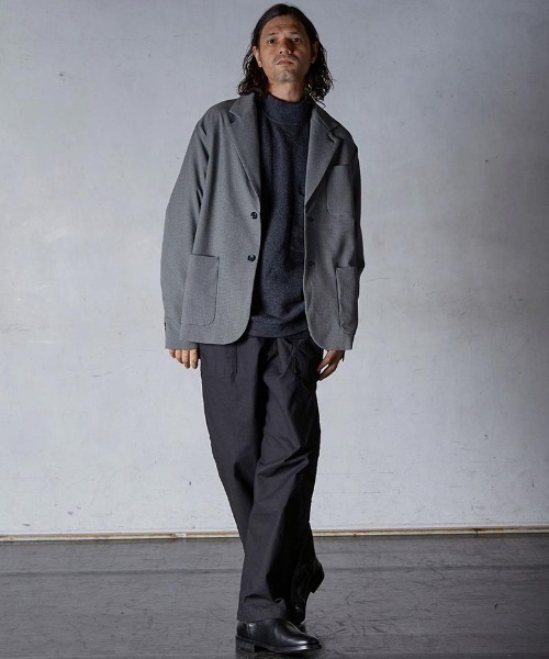 EGO TRIPPING(エゴトリッピング)の「mj9377- CRAFTMAN JACKET ジャケット(テーラードジャケット・メンズ・グレー系その他/ネイビー・48(L)/46(M))」の3枚目の写真