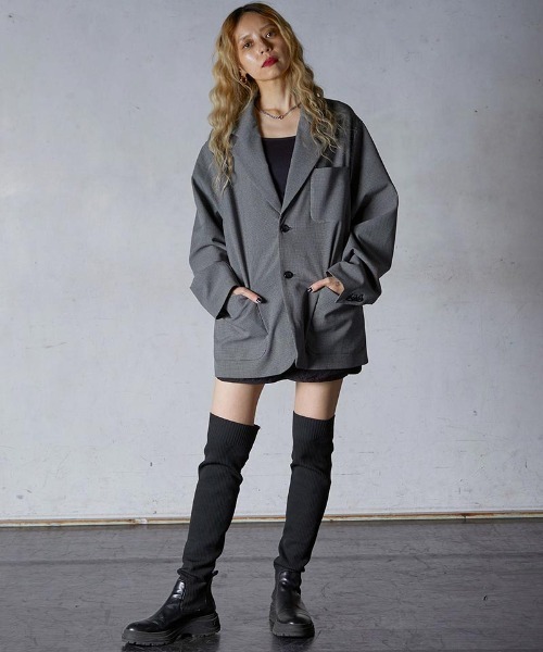 EGO TRIPPING(エゴトリッピング)の「mj9377- CRAFTMAN JACKET ジャケット(テーラードジャケット・メンズ・グレー系その他/ネイビー・48(L)/46(M))」の6枚目の写真