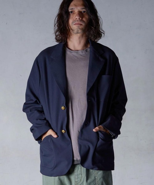 EGO TRIPPING(エゴトリッピング)の「mj9377- CRAFTMAN JACKET ジャケット(テーラードジャケット・メンズ・グレー系その他/ネイビー・48(L)/46(M))」の18枚目の写真