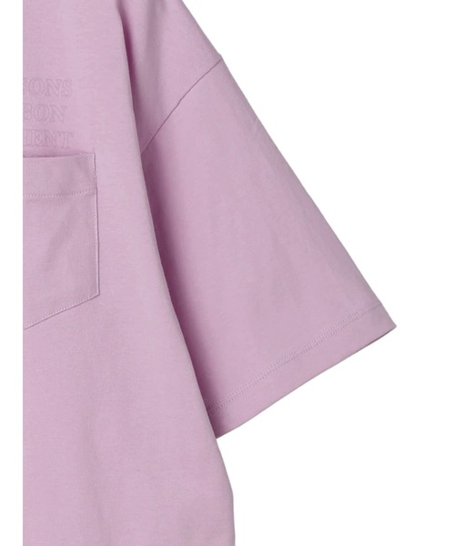 AMERICAN HOLIC（アメリカンホリック）の「ポケット付きロゴカットチュニック（チュニック・レディース・ピンク/チャコールグレー/オフホワイト・L/M）」の18枚目の写真