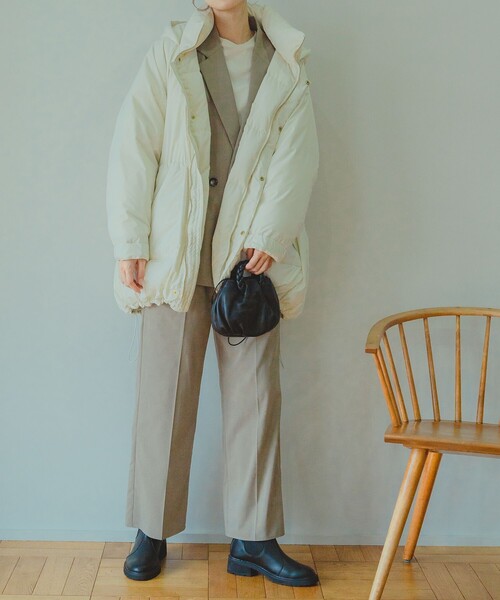 Aresense（アーセンス）の「Aresense/アーセンス ウォッシャブルダブルジャケット（テーラードジャケット・レディース・ブラック/ベージュ・38/36）」の6枚目の写真