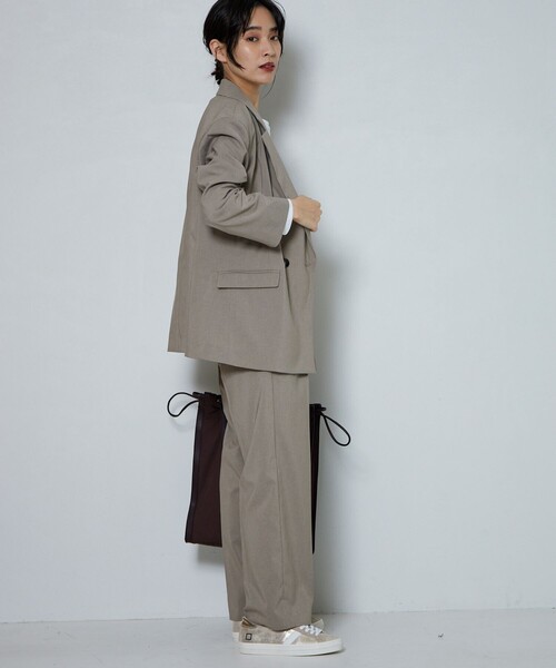 Aresense（アーセンス）の「Aresense/アーセンス ウォッシャブルダブルジャケット（テーラードジャケット・レディース・ブラック/ベージュ・38/36）」の13枚目の写真