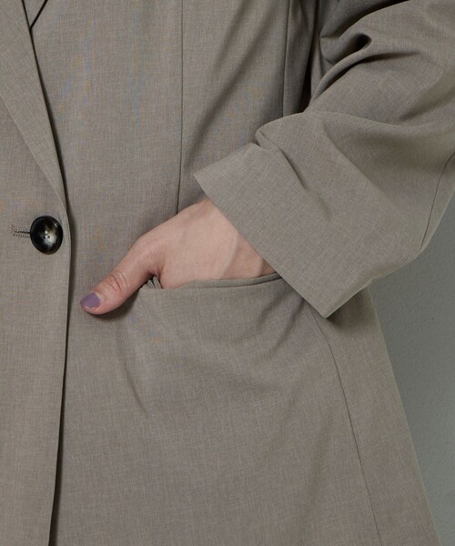 Aresense（アーセンス）の「Aresense/アーセンス ウォッシャブルダブルジャケット（テーラードジャケット・レディース・ブラック/ベージュ・38/36）」の21枚目の写真