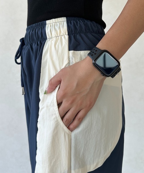 casane（カサネ）の「2wayバイカラーパンツ（その他パンツ・レディース・ブルー/ブラック・FREE）」の16枚目の写真