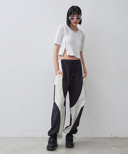 casane（カサネ）の「2wayバイカラーパンツ（その他パンツ・レディース・ブルー/ブラック・FREE）」の20枚目の写真