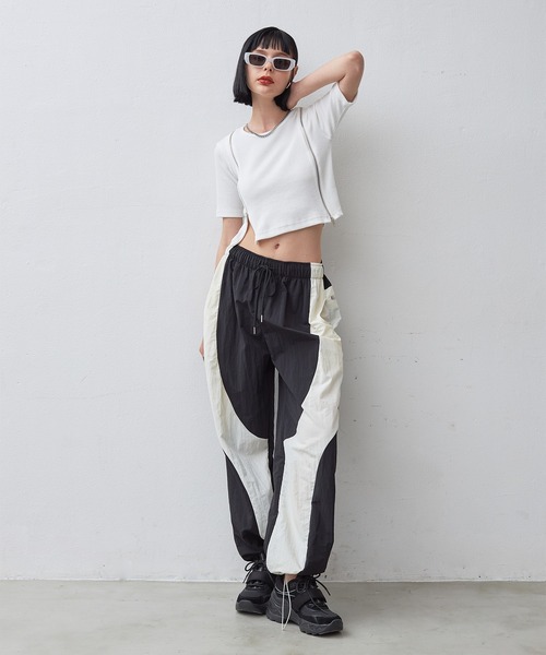 casane（カサネ）の「2wayバイカラーパンツ（その他パンツ・レディース・ブルー/ブラック・FREE）」の21枚目の写真