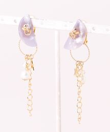 【wamushroom by wamcom】half moon 2way イヤリング