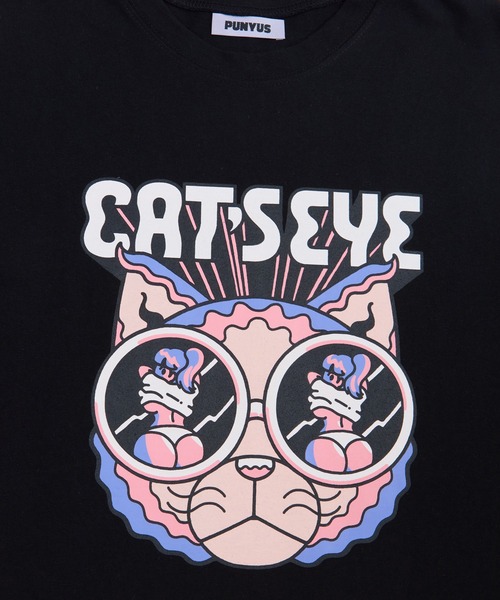 PUNYUSTシャツ CAT'S EYEビッグTシャツ（Tシャツ/カットソー）｜PUNYUS