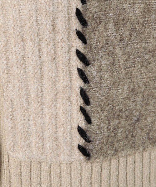 LOWRYS FARM(ローリーズファーム)の「パッチワーククラフトカーディガンLS 977413(カーディガン/ボレロ・レディース・ブラウン/アイボリー/ブラック・FREE)」の21枚目の写真