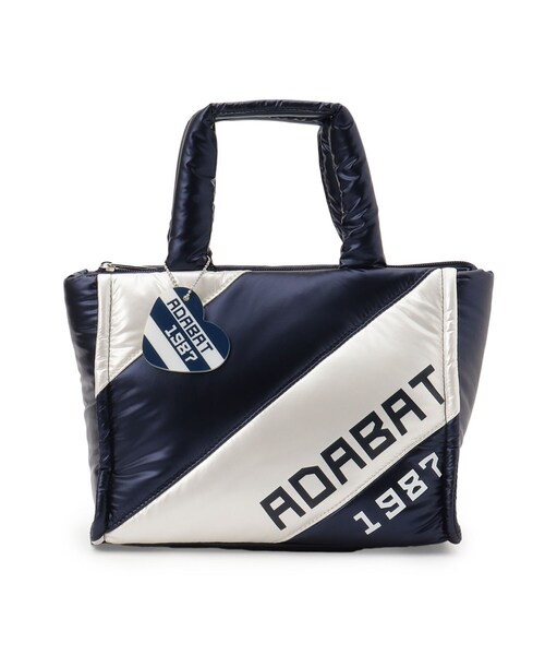 adabat（アダバット）の「【保冷機能】ふわふわ ボーダーデザイン カートバッグ（ハンドバッグ・レディース・ホワイト系3/シルバー系2・00）」の3枚目の写真