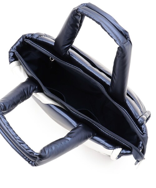 adabat（アダバット）の「【保冷機能】ふわふわ ボーダーデザイン カートバッグ（ハンドバッグ・レディース・ホワイト系3/シルバー系2・00）」の8枚目の写真