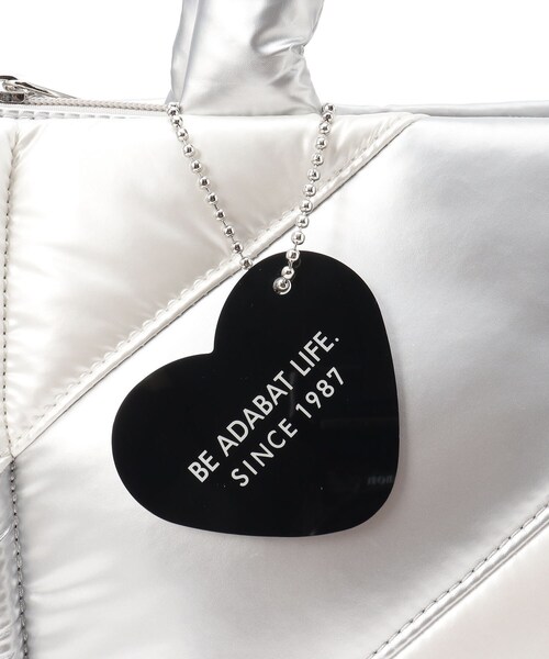 adabat（アダバット）の「【保冷機能】ふわふわ ボーダーデザイン カートバッグ（ハンドバッグ・レディース・ホワイト系3/シルバー系2・00）」の11枚目の写真