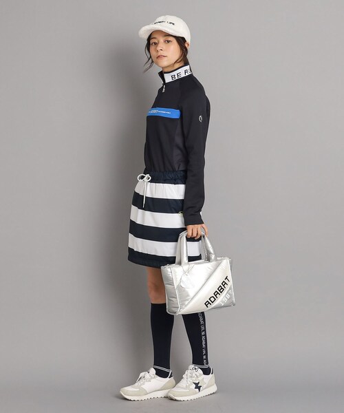 adabat（アダバット）の「【保冷機能】ふわふわ ボーダーデザイン カートバッグ（ハンドバッグ・レディース・ホワイト系3/シルバー系2・00）」の15枚目の写真