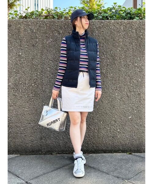 adabat（アダバット）の「【保冷機能】ふわふわ ボーダーデザイン カートバッグ（ハンドバッグ・レディース・ホワイト系3/シルバー系2・00）」の19枚目の写真