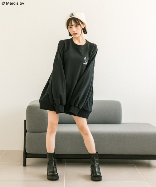 Miffy（ ミッフィー）の「miffy sweet スウェット　1032180010（スウェット・レディース・ブラック/オフホワイト・FREE）」の18枚目の写真