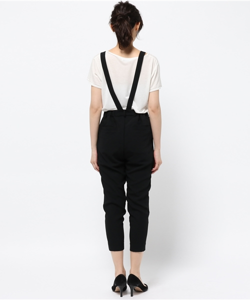 OUTLET(アウトレット)の「【CAPRICIEUX LE'MAGE】キレイメサロペット(サロペット/オーバーオール・レディース・ブラック/グレイッシュベージュ・FREE)」の5枚目の写真