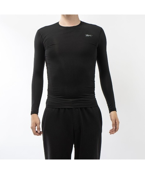 Reebok(リーボック)の「ロングスリーブ Tシャツ / COMP LONG SLEEVE TEE(Tシャツ/カットソー・メンズ・ブラック/グレー・SMALL/LARGE/MEDIUM/XX-LARGE/X-LARGE/X-SMALL)」の4枚目の写真
